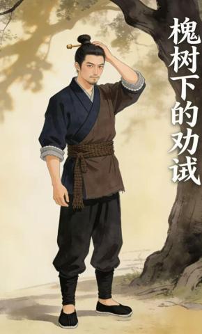 短剧《槐树下的劝诫》海报