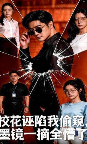 短剧《校花诬陷我偷窥，墨镜一摘全懵了》海报