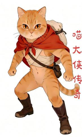 短剧《喵大侠传奇》海报