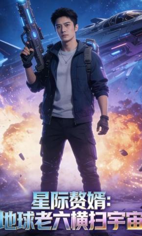 短剧《星际赘婿：地球老六横扫宇宙》海报