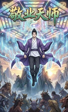 短剧《敬业天师》海报