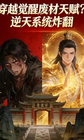 短剧《穿越觉醒废材天赋？逆天系统炸翻》海报