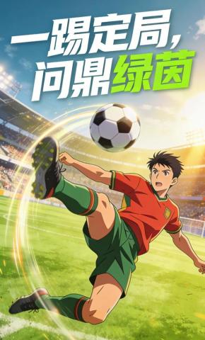 短剧《一踢定局，问鼎绿茵》海报