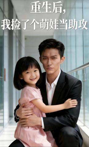 短剧《重生后，我捡了个萌娃当助攻》海报