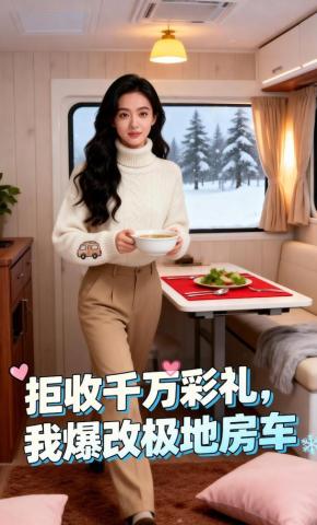 短剧《拒收千万彩礼，我爆改极地房车》海报