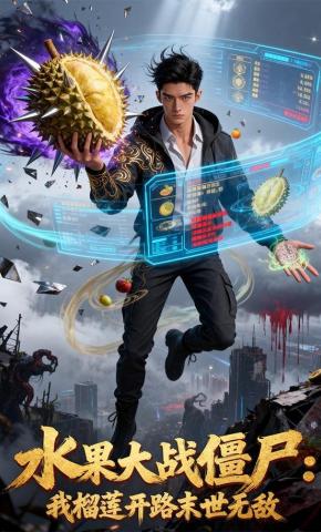 短剧《水果大战僵尸：我榴莲开路末世无敌》海报