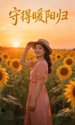 短剧《守得暖阳归》海报