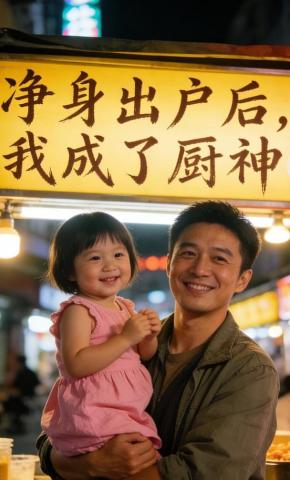 短剧《净身出户后，我成了厨神》海报