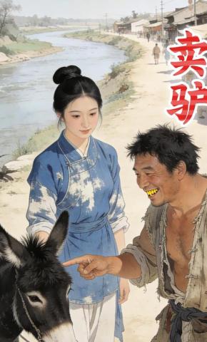 短剧《卖驴》海报