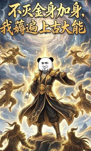 短剧《不灭金身加身，我薅遍上古大能》海报