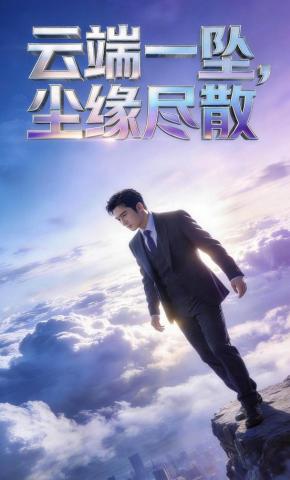 短剧《云端一坠，尘缘尽散》海报