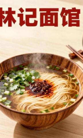 短剧《林记面馆》海报
