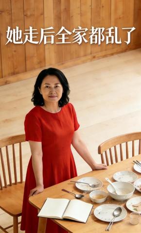 短剧《她走后全家都乱了》海报