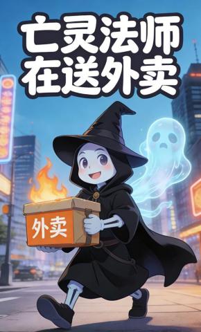 短剧《亡灵法师在送外卖》海报