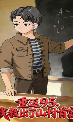 短剧《重返95，我教出了山村首富》海报