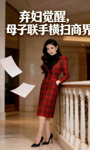 短剧《弃妇觉醒，母子联手横扫商界》海报