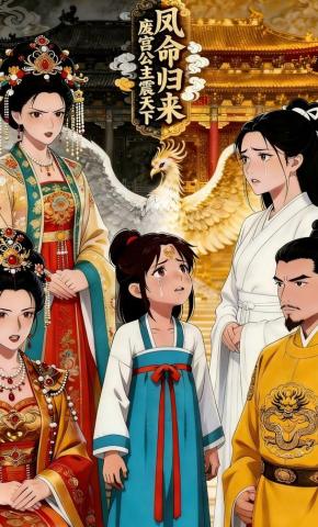 短剧《凤命归来：废宫公主震天下》海报
