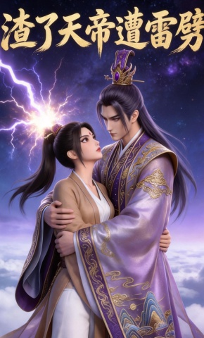 短剧《渣了天帝遭雷劈》海报