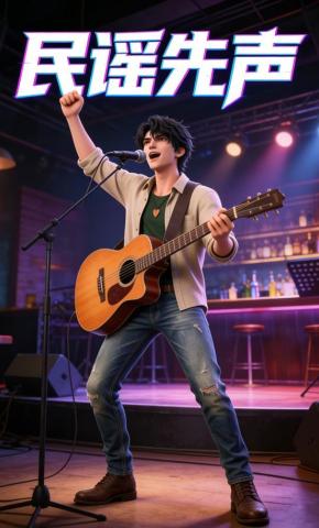 短剧《民谣先声》海报