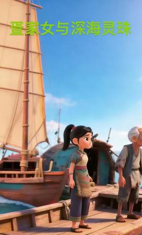 短剧《疍家女与深海灵珠》海报