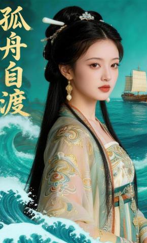 短剧《孤舟自渡》海报