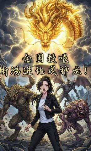 短剧《全国投喂，蜥蜴进化成神龙！》海报