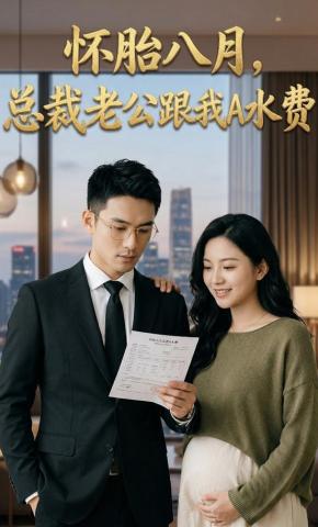 短剧《怀胎八月，总裁老公跟我A水费》海报