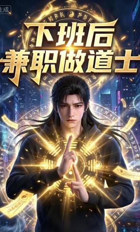 短剧《下班后，兼职做道士》海报