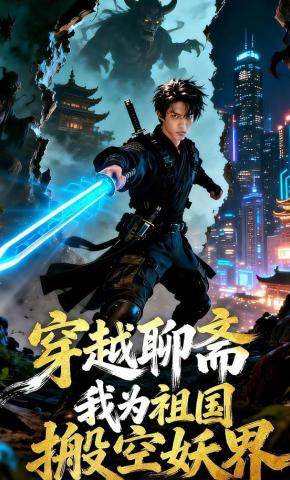 短剧《穿越聊斋，我为祖国搬空妖界》海报