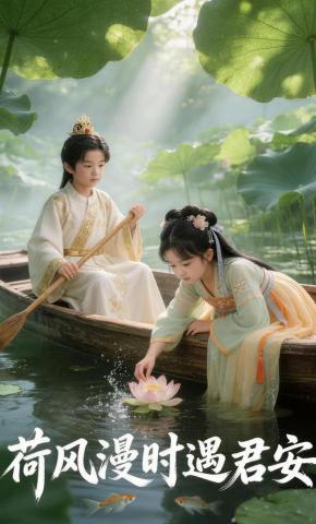 短剧《荷风漫时遇君安》海报