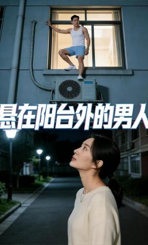 短剧《悬在阳台外的男人》海报