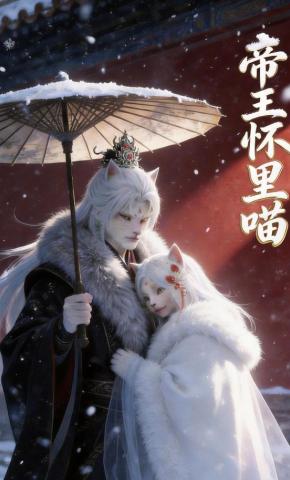 短剧《帝王怀里喵》海报