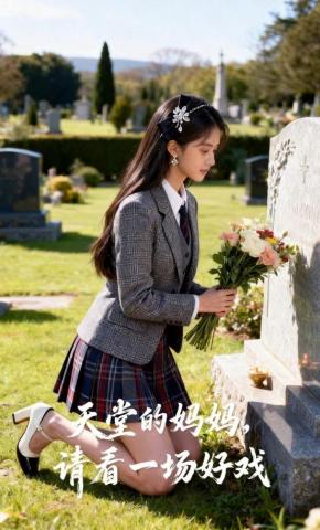 短剧《天堂的妈妈，请看一场好戏》海报