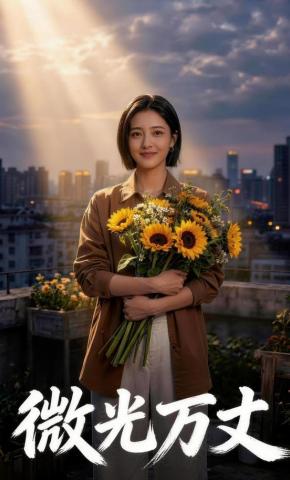 短剧《微光万丈》海报