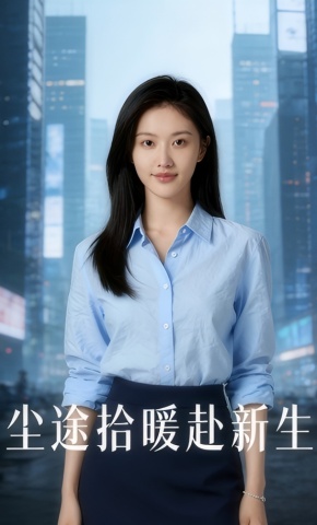 短剧《尘途拾暖赴新生》海报