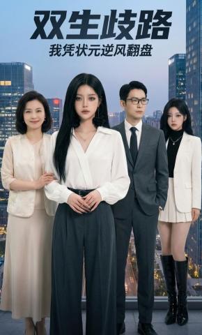 短剧《双生歧路：我凭状元逆风翻盘》海报