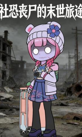 短剧《社恐丧尸的末世旅途》海报