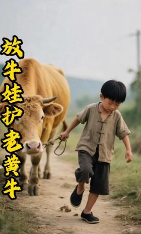 短剧《放牛娃护老黄牛》海报