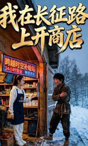 短剧《我在长征路上开商店》海报