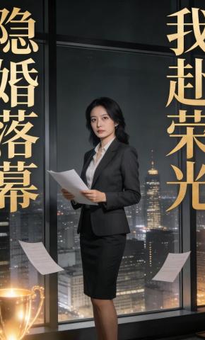 短剧《隐婚落幕，我赴荣光》海报