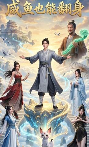 短剧《咸鱼也能翻身》海报