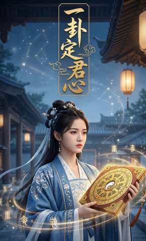 短剧《一卦定君心》海报