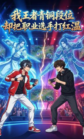 短剧《我王者青铜段位，却把职业选手打红温》海报