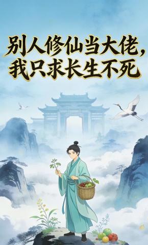 短剧《别人修仙当大佬，我只求长生不死》海报
