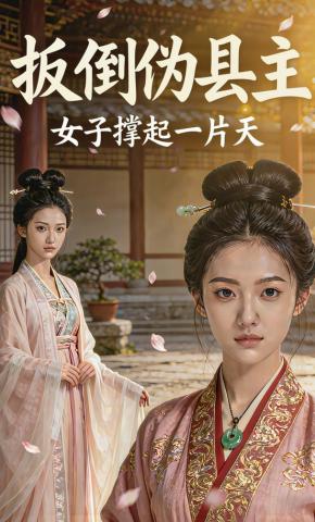 短剧《扳倒伪县主，女子撑起一片天》海报
