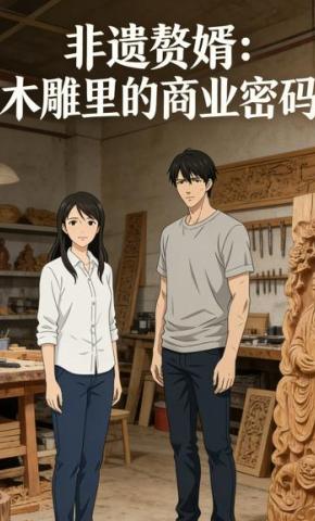 短剧《非遗赘婿：木雕里的商业密码》海报