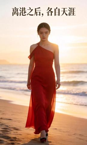 短剧《离港之后，各自天涯》海报