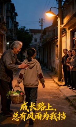 短剧《成长路上，总有风雨为我挡》海报