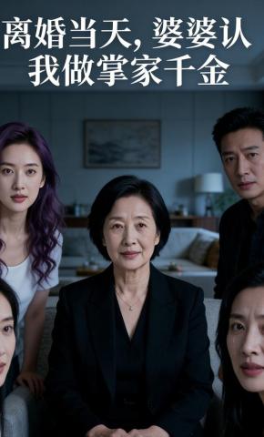 短剧《离婚当天，婆婆认我做掌家千金》海报
