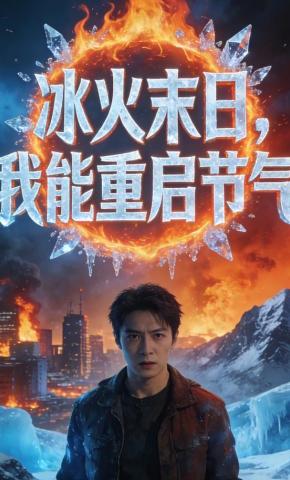 短剧《冰火末日，我能重启节气》海报